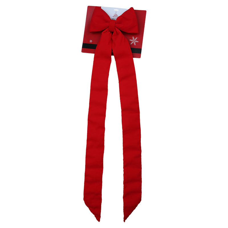 Lazo navideño terciopelo poliéster rojo 45 x 15 x 48 cm