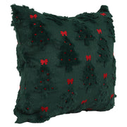 Cojín decorativo árbol navideño verde 45 x 45 cm