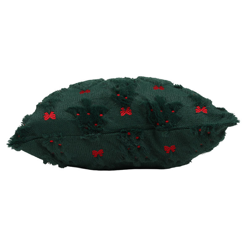 Cojín decorativo árbol navideño verde 45 x 45 cm
