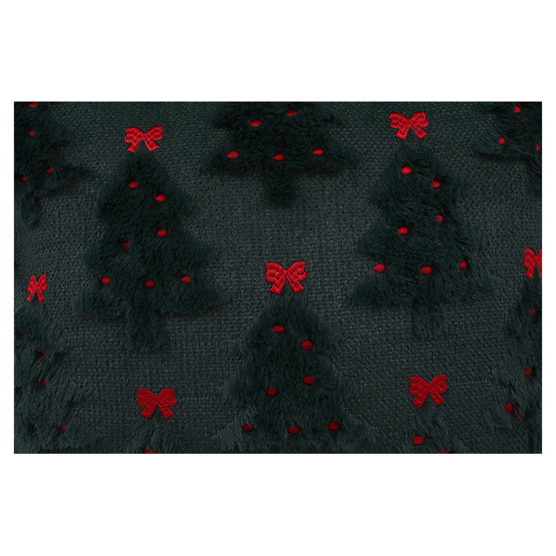 Cojín decorativo árbol navideño verde 45 x 45 cm