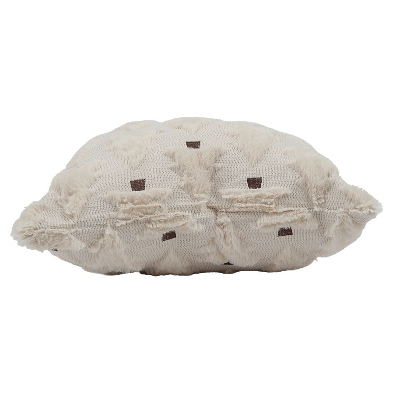 Cojín decorativo árbol navideño beige 45 x 45 cm