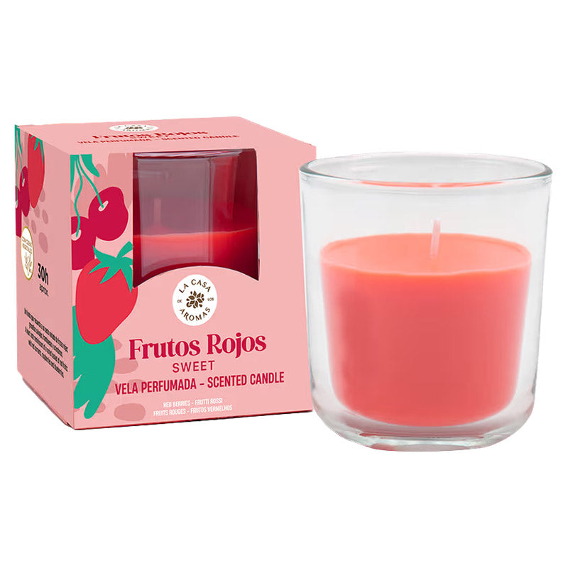 Vela perfumada frutos rojos