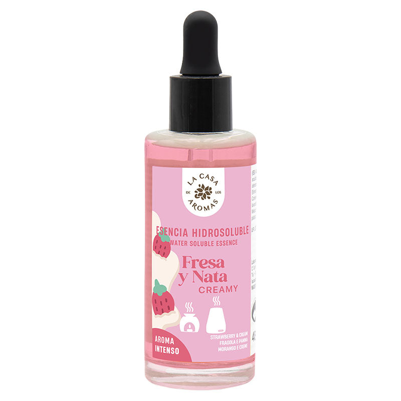 Aceite hidrosoluble fresa y nata 55 ml
