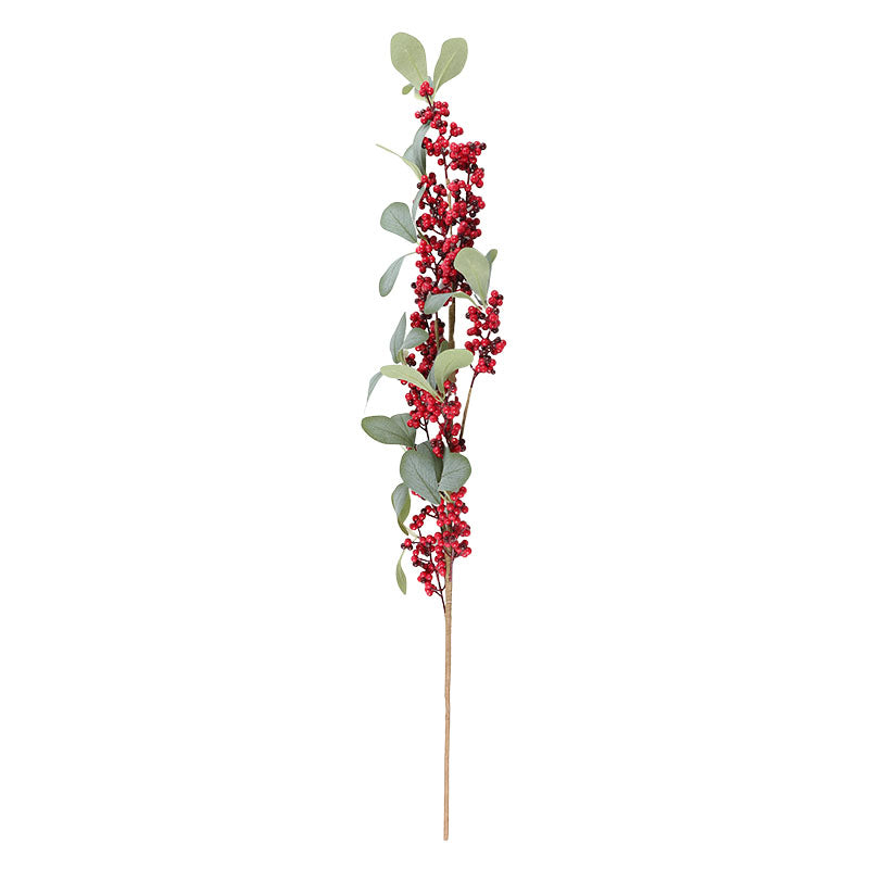 Follaje navideño rama vallas rojas 76,2 x 20 cm