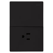 Interruptor con tomacorriente americano negro Eagle Altiva 125 V Toma: 16 A / Apagador: 15 A