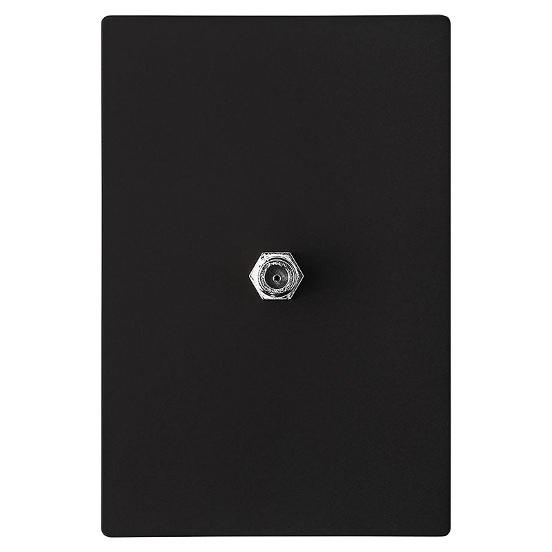 Toma para TV coaxial empotrado negro Eagle Altiva completo
