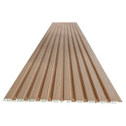 Panel ranurado WPC 290 x 15.6 cm café claro 0.45 m2
