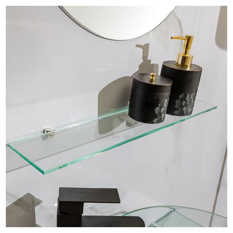Mueble de baño Niza MDF 50 x 46 x 86 cm Nogal incluye lavamanos de cerámica, espejo y desagüe