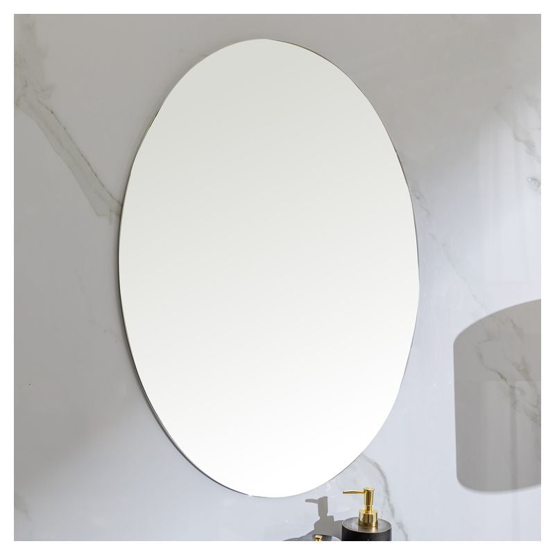 Mueble de baño Niza MDF 50 x 46 x 86 cm Nogal incluye lavamanos de cerámica, espejo y desagüe