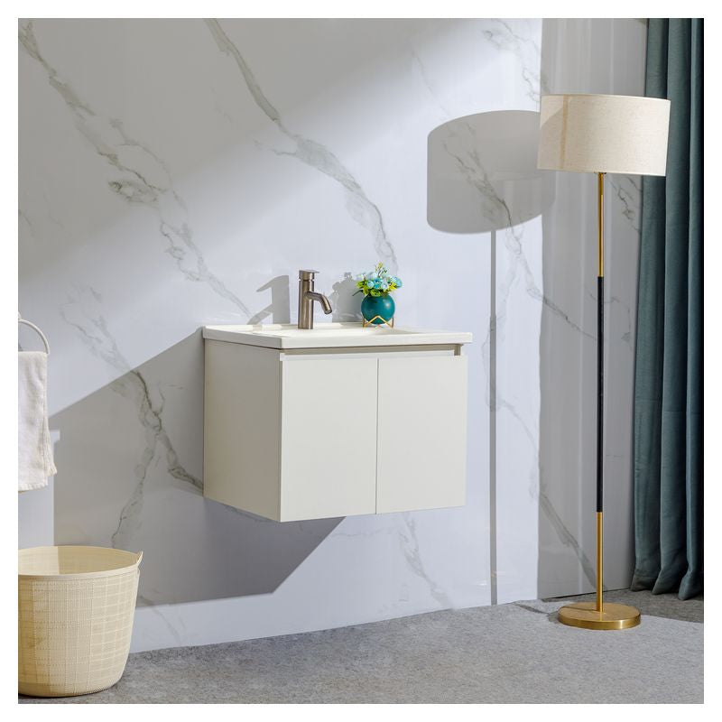 Mueble de baño Niza MDF 80 x 46 x 86 cm Nogal incluye lavamanos de cerámica, espejo y desagüe