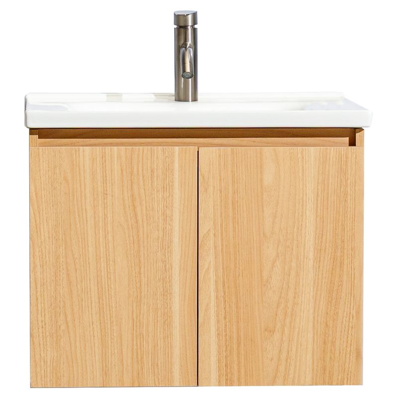 Mueble de baño Porto MDF 45 x 45 x 86 cm Blanco incluye lavamanos de cerámica y desagüe
