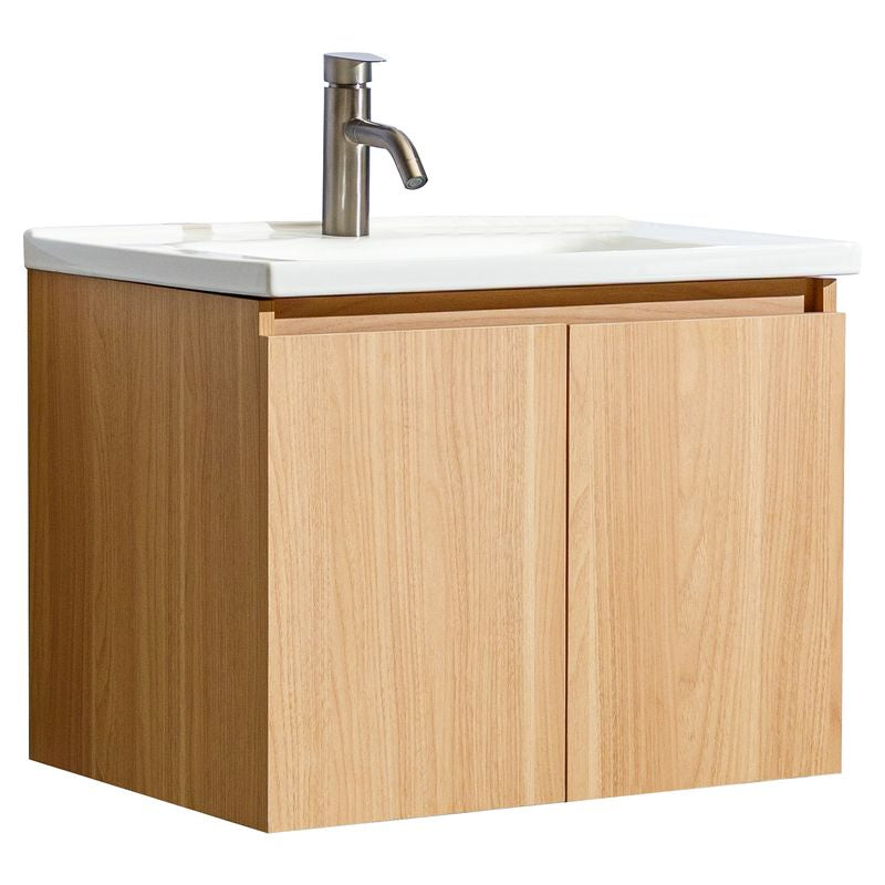 Mueble de baño Porto MDF 45 x 45 x 86 cm Blanco incluye lavamanos de cerámica y desagüe