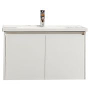 Mueble de baño Porto MDF 60 x 45 x 86 cm Blanco incluye lavamanos de cerámica y desagüe