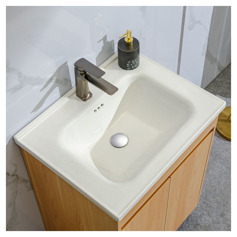 Mueble de baño Catania MDF 80 x 46 x 86 cm Negro mate incluye lavamanos de cerámica y desagüe