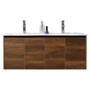 Mueble de baño Nova MDF 60 x 46 x 48 cm Blanco incluye lavamanos de cerámica y desagüe