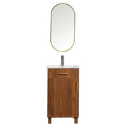Mueble de baño Remi MDF 120 x 48 x 36 cm Fresno taupe incluye tope de piedra artificial y 2 gavetas