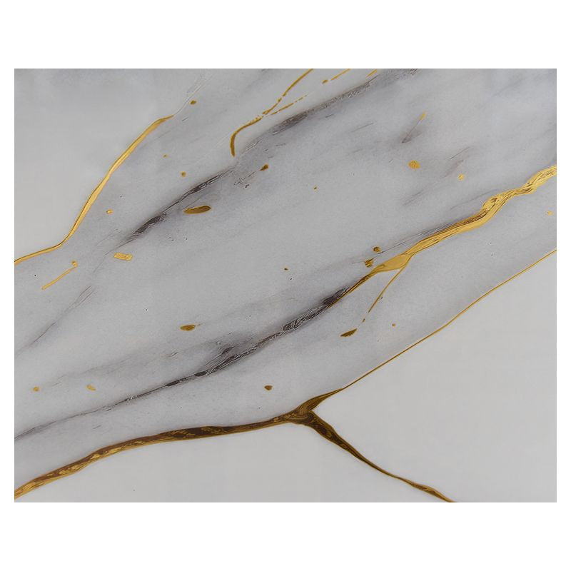 3 mm SPC panel, glossy Calacatta gold, 122 x 244 cm