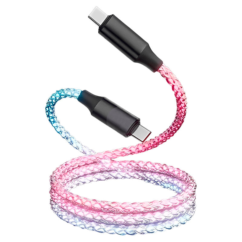 Cable con luz USB C de carga y datos 60 W 1 metro Trybe