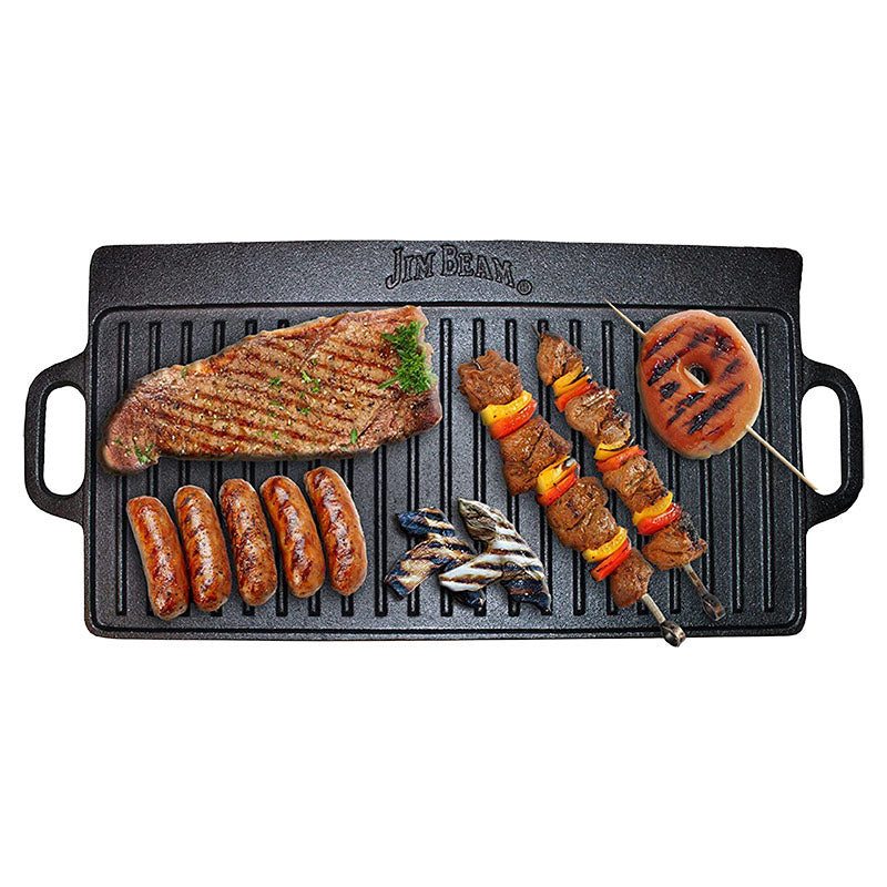 Plancha de hierro fundido para parrilla Jim Beam