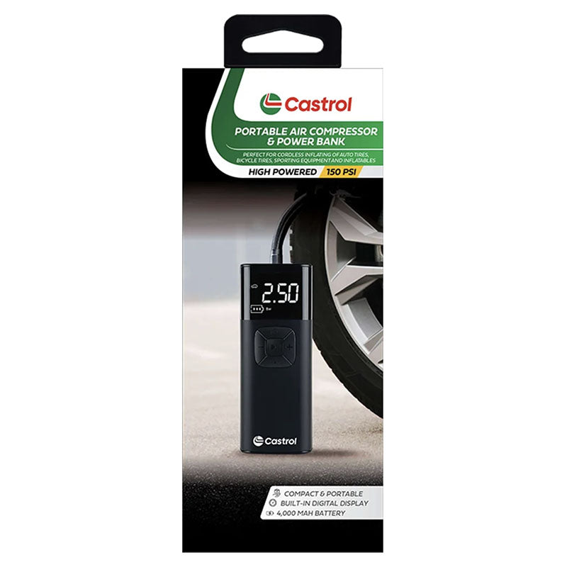 Compresor de aire portátil digital Castrol