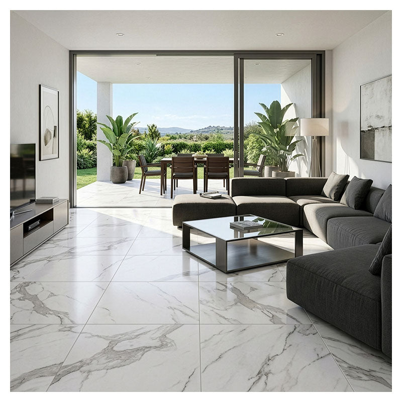 Porcelanto 60 x 60 cm Calacata gris 1.44 m² por caja