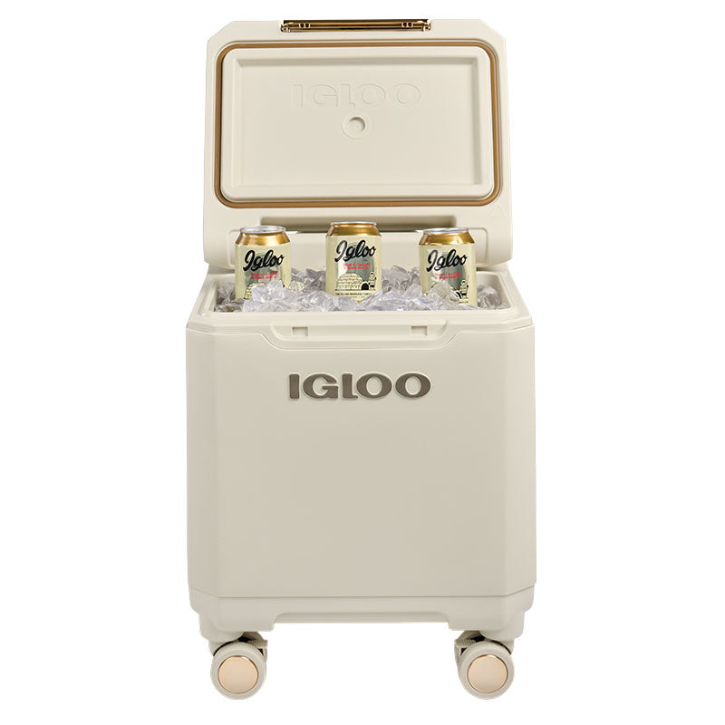 Igloo Tagalong 19-Liter Cooler beige with wheels