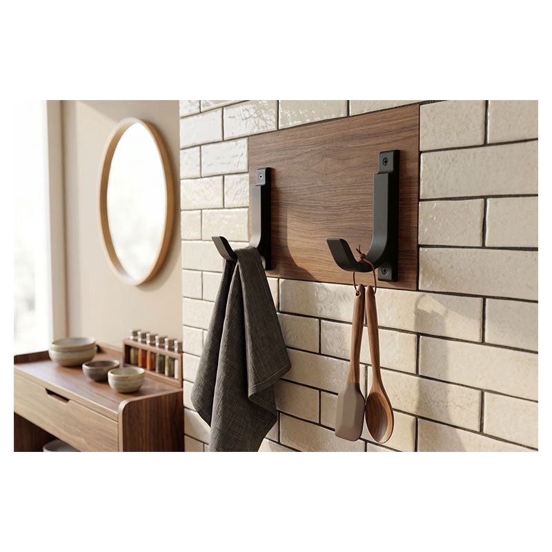 Set de 2 ganchos arco para panel acústico de ABS soporta hasta 5 kg