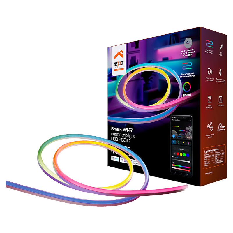 Nexxt Smart RGBIC LED Neon Strip 5 m