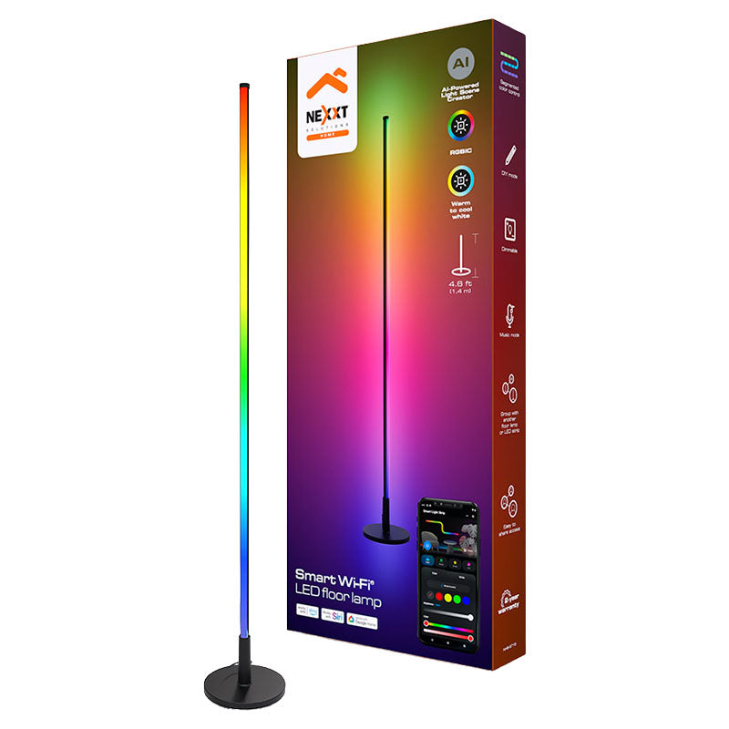 Lámpara de piso LED inteligente WiFi Nexxt