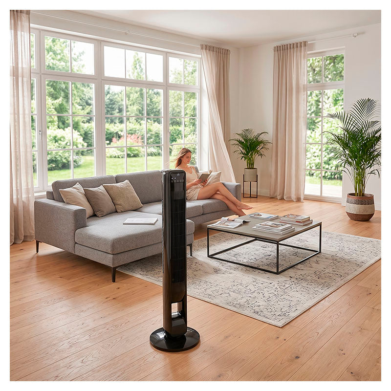 Ventilador torre Basic Living 39" negro