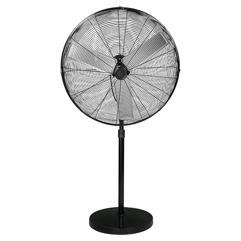 Ventilador industrial pedestal Basic Living 30" negro aluminio