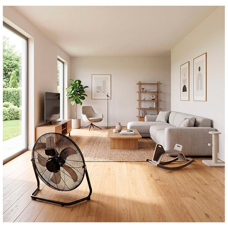 Ventilador Basic Living de piso 20" negro