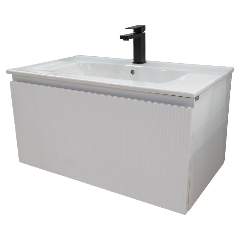 Mueble para lavamanos Olmo incluye lavamanos blanco mate