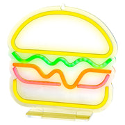 Letrero neón LED "hamburguesa" multicolor 5,8 W Lumineo