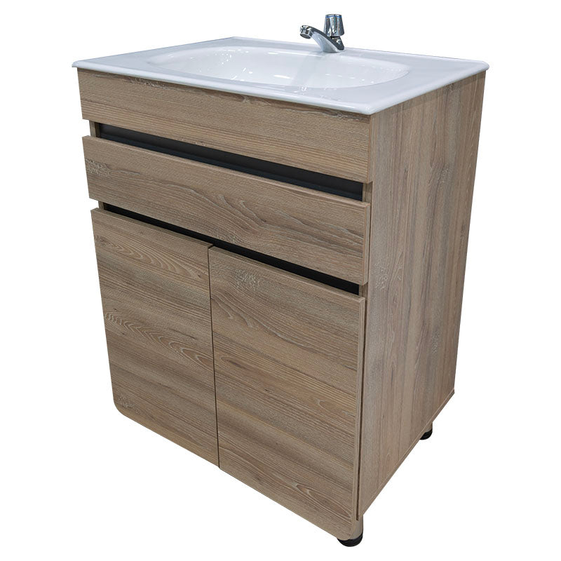 Mueble para lavamanos Aluvia 60 miel incluye lavamanos BC0