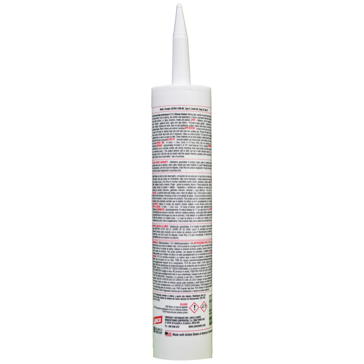 Silicón RTV Marino tubo transparente