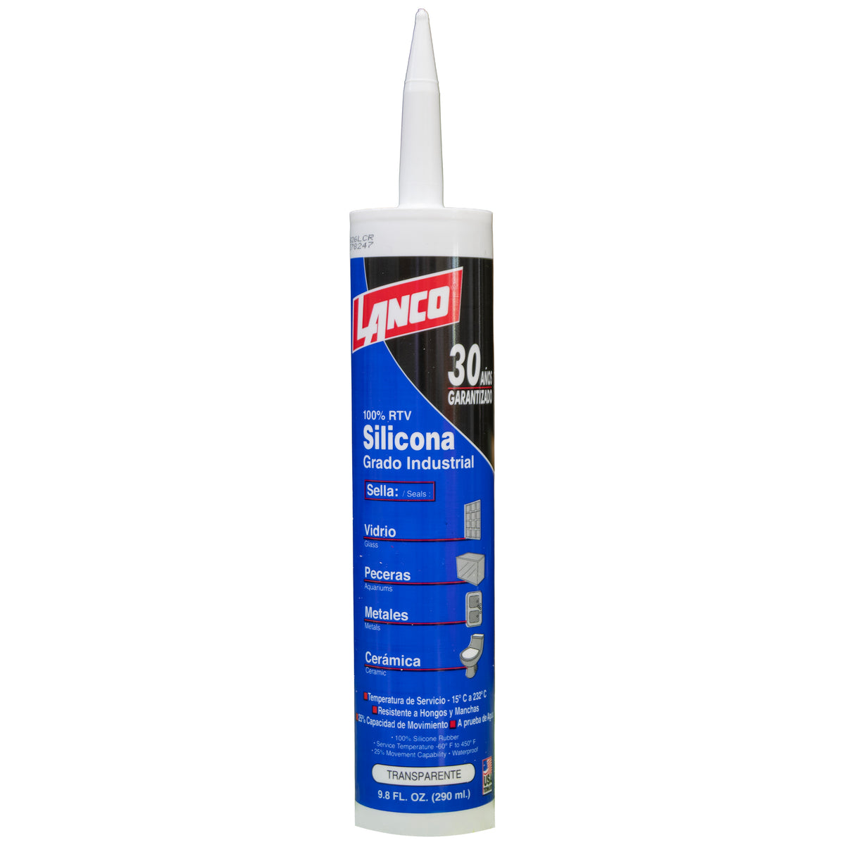 Silicón RTV Industrial tubo transparente