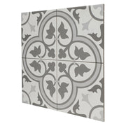 Porcelanato hidráulico 45 x 45 cm Dover gris 1,22 m²