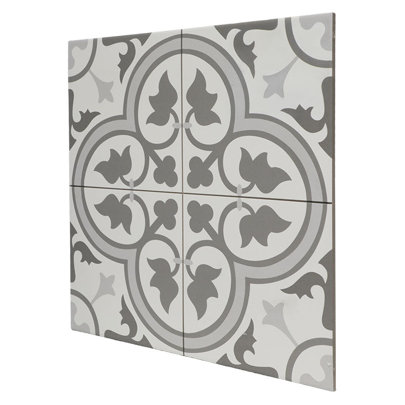 Porcelanato hidráulico 45 x 45 cm Dover gris 1,22 m²