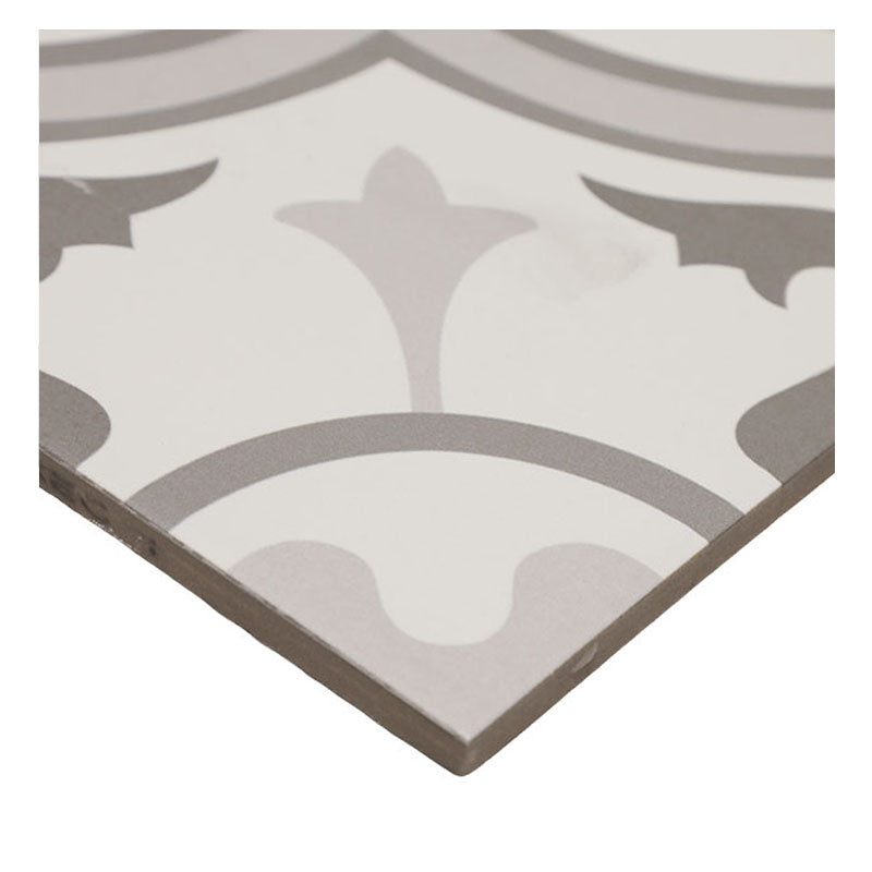Porcelanato hidráulico 45 x 45 cm Dover gris 1,22 m²