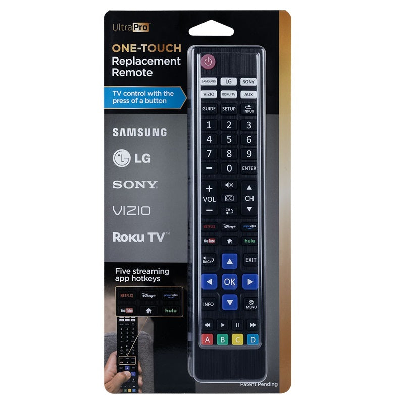 Control remoto infrarojo compatible con 5 marcas de TV UltraPro 80829