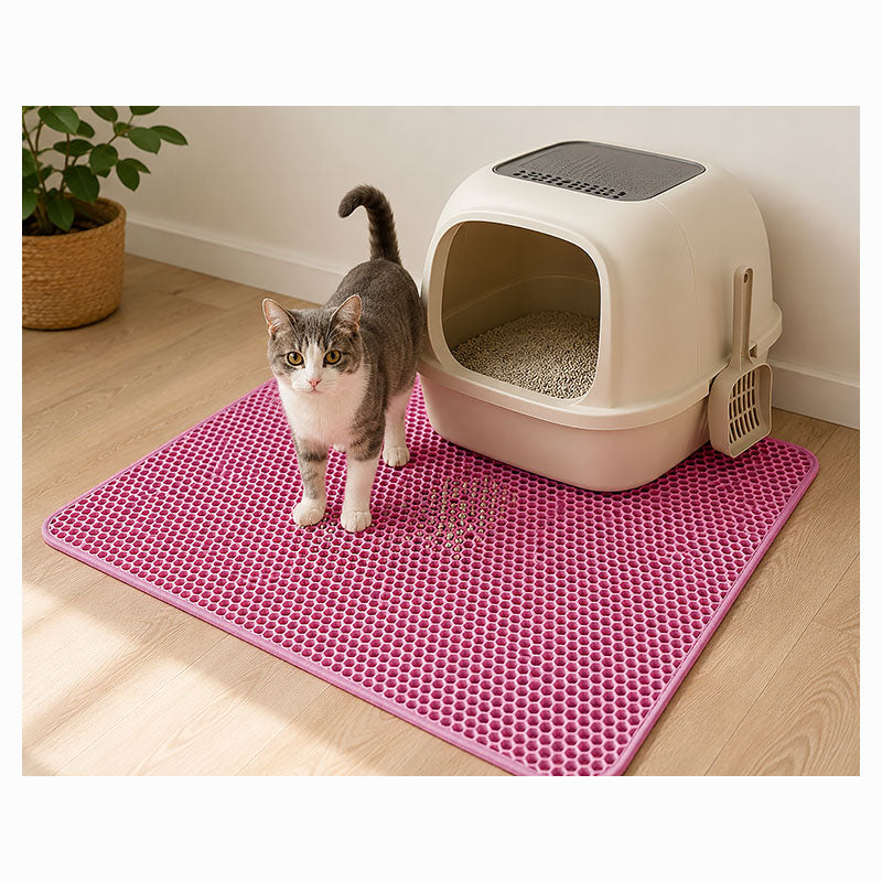 Alfombra para arenero de gato 75 x 55 cm 1 unidad varios colores