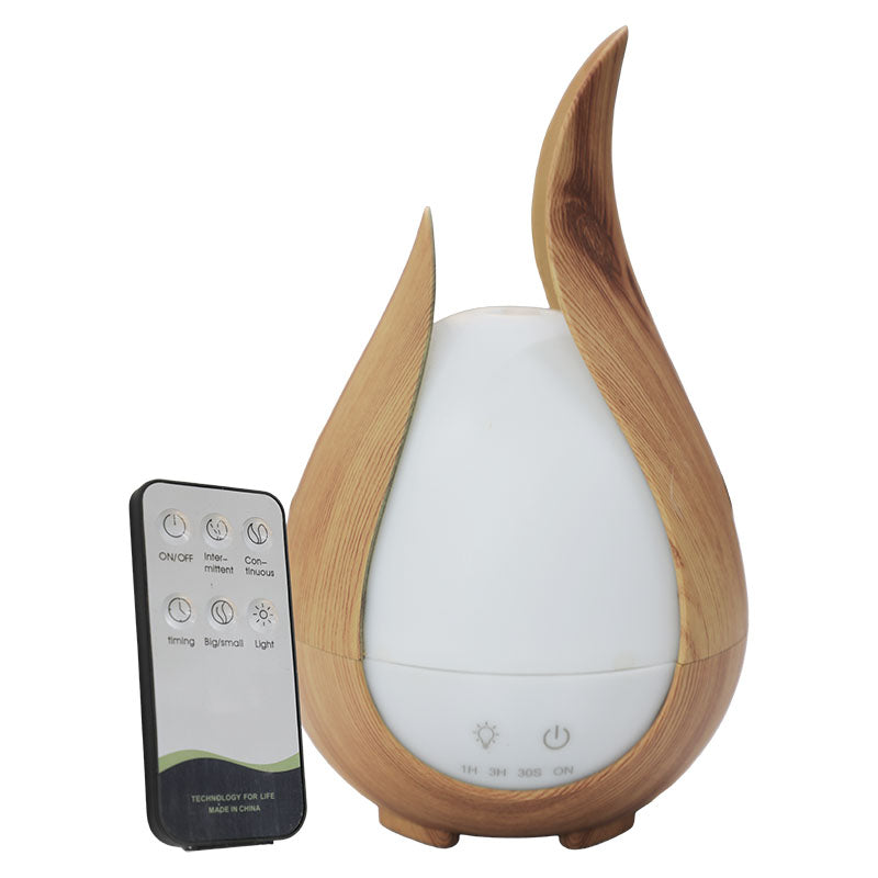 Difusor de aromas plástico color blanco con conexión por cable incluido de 5 V en diseño rectangular compacto con salida de vapor superior