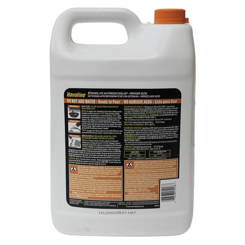 Refrigerante para motor 50/50 naranja 1 gal Chevron