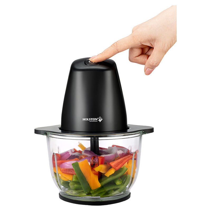 Procesador de alimentos 200 W de 1 velocidad 1,8 L color negro Holstein Housewares