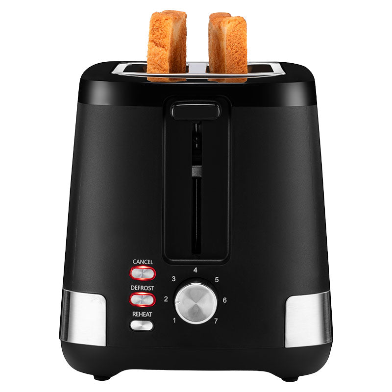 Tostadora de 2 rebanadas 800 W color negro Holstein Housewares