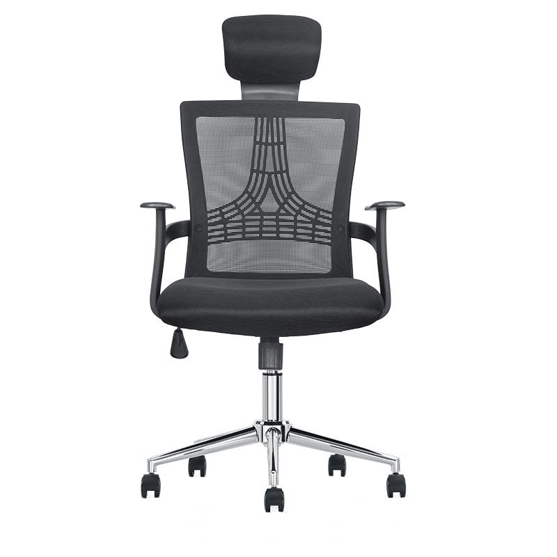 Silla ejecutiva negra con respaldar 114-122 x 32 x 63 cm, soporta hasta 150 kg