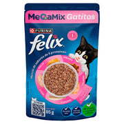 Alimento húmedo para gato cachorro marca Félix Megamix