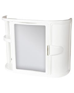 Gabinete para baño plástico blanco con espejo